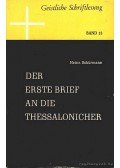 Schürmann, Heinz - Der Erste Brief an die Thessalonicher