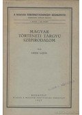 Dézsi Lajos - Magyar történeti tárgyú szépirodalom