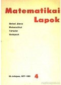Bolyai János - Matematikai Lapok 4.