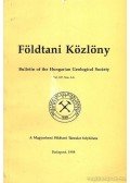 Császár Géza (főszerk.) - Földtani Közlöny