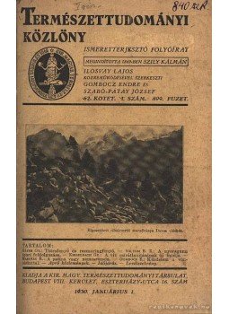 Gombocz Endre, Szabó-Patay József - Természettudomány 1930 Gombocz Endre, Szabó-Patay József - Természettudomány 1930, Budapest 1930 antikvár könyv