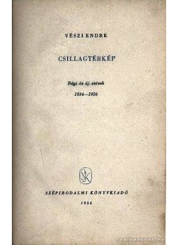 Vészi Endre - Csillagtérkép Vészi Endre - Csillagtérkép, Budapest 1956 antikvár könyv