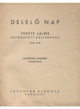 Fekete Lajos - Delelő nap Fekete Lajos - Delelő nap, Budapest 1940 antikvár könyv