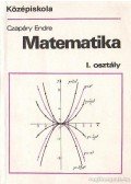 Czapáry Endre - Matemetika I. osztály