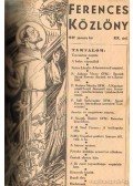 P. Majsai Mór O. F.M. - Ferences Közlöny 1939. XIX. évfolyam I-XII. szám