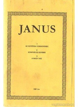 Horányi Özséb - Janus 1987 ősz Horányi Özséb - Janus 1987 ősz, Budapest 1987 antikvár könyv