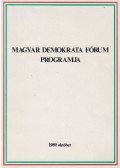 Kulin Ferenc - Magyar Demokrata Fórum programja
