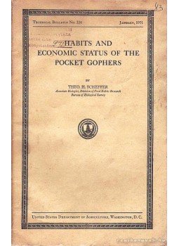 Scheffer, Theo. H. - Habits and Economic Status of the Pocket Gophers/ Szokások és a hörcsögök gazdasági státusza, Washington 1931 antikvár könyv