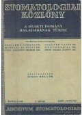 Dr. Simon Béla - Stomatologiai közlöny 1937.