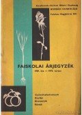 Kecskemét- Szikra - Faiskolai árjegyzék 1969-1970. tavasz