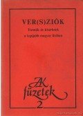 Zalán Tibor,Kulcsár Szabó Ernő - Ver(s)ziók
