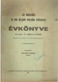 Göndös József - Az orosházi M. Kir. állami polgári fiúiskola évkönyve az 1940-41. iskola évről