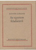 Eötvös Loránd - Az egyetem feladatáról