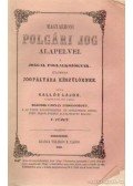 Kallós Lajos - Magyarhoni polgári jog alapelvei V. füzet