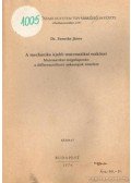 Szenthe János dr. - A mechanika újabb matematikai eszközei