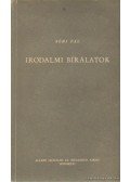Sőni Pál - Irodalmi bírálatok