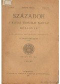 Dr. Borovszky Samu (szerk.) - Századok 1909. évi folyam I. füzet