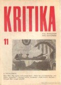 Almási Miklós és Diószegi András és Wéber Antal (szerk.) - Kritika 1970. november 11. szám