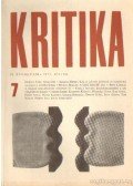 Almási Miklós és Diószegi András és Wéber Antal (szerk.) - Kritika 1971. július 7. szám