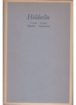 Hölderlin - Versek - Levelek - Hüperíón - Empedoklész Hölderlin - Versek - Levelek - Hüperíón - Empedoklész, Budapest 1961 antikvár könyv