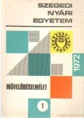 Vonsik Gyula - Művelődéselmélet 1. 1972