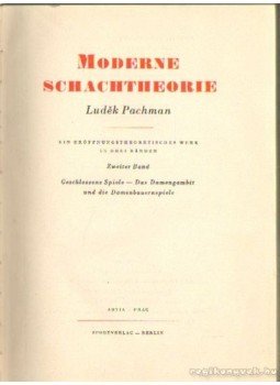 Pachman, Ludek - Moderne Schachtheorie Erster Band, Berlin, Prága 1956 antikvár könyv
