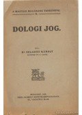 Dr. Szladits Károly - A magyar magánjog tankönyve II. - Dologi jog
