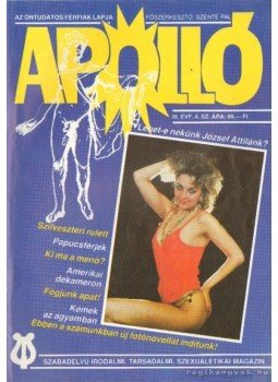 Szente Pál - Apolló 91. III. évf. 4. szám Szente Pál - Apolló 91. III. évf. 4. szám, Budapest 1991 antikvár könyv