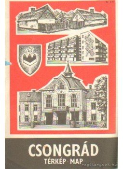 - Csongrád térkép - Csongrád térkép, Budapest 1979 antikvár könyv