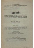 Bucsay Mihály - Jelentés