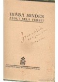 Zsolt Béla - Hiába minden (dedikált)