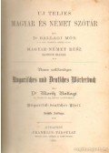 Dr. Ballagi Mór - Új teljes magyar és német szótár