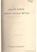 Arany János - Arany János összes prózai művei