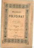 Dr. Kiss János - Bölcseleti folyóirat 1890. I. füzet