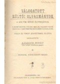 Kászonyi Mihály - Válogatott költői olvasmányok a költők rövid életrajzával