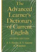 Gatenby, E. V.,Wakefield, H.,HORNBY, A S - The Advanced Learner's Dictionary of Current English