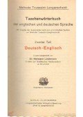 Dr. Lindermann, Hermann - Tascenwörterbuch der englischen und deutschen Sprache - Zweiter Teil: Deutsch-Englisch