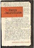 Demény Lajos,Pataki József - Székely oklevéltár I-II. kötet