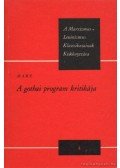 Karl Marx - A gothai program kritikája