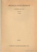 Barcán Endre,Vértes O. Auguszta - Francia nyelvkönyv I. kötet 2. rész