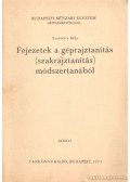 Szatmáry Béla - Fejezetek a géprajztanítás (szakrajztanítás) módszertanából