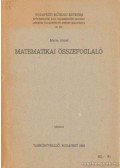 Merza József - Matematikai összefoglaló