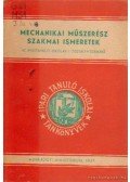 Vass Béla - Mechanikai műszerrész szakmai ismeretek