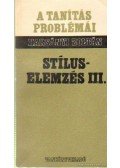 Harsányi Zoltán - Stíluselemzés III.
