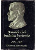 Több szerző,Benedek Elek - Benedek Elek irodalmi levelezése II. 1925-1928