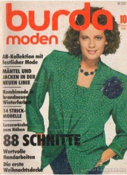 - Burda Moden Oktober 1985 (német nyelvű) - Burda Moden Oktober 1985 (német nyelvű), Offenburg 1985 antikvár könyv