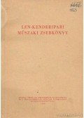 Beck Tamás- Kálmán István dr. - Len-kenderipari műszaki zsebkönyv