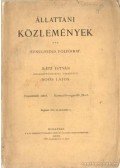 Rátz István - Állattani közlemények 15. kötet 1916.