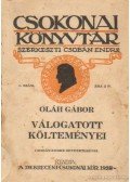 Oláh Gábor - Oláh Gábor válogatott költeményei