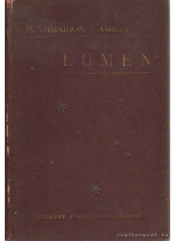 Flammarion, Camille - Lumen Flammarion, Camille - Lumen, Budapest 1899 antikvár könyv